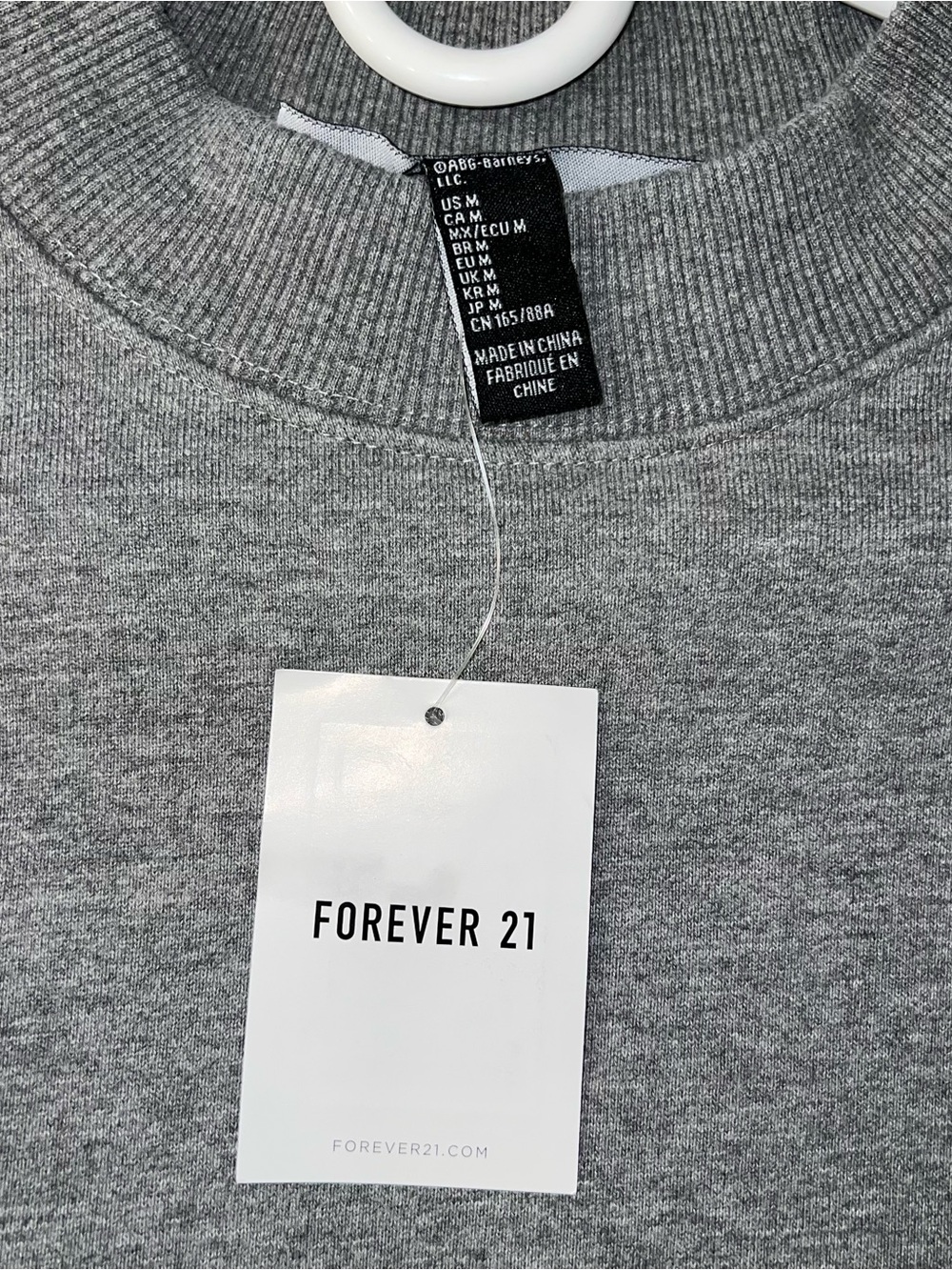 BARNEYS NEW YORK x FOREVER 21 -Grey Mock-Neck Sweater Mini Dress🖤 - Picture 11 of 12